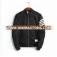 New style custom printing black nylon men jacket wholesale with special sleeves